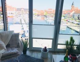 1.Blick aus Apartment auf den Hafen und die Altstadt